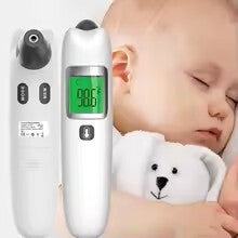 2-in-1 Digital Forehead & Ear Thermometer | Non-Contact Infrared Thermometer for Babies, Children & Adults