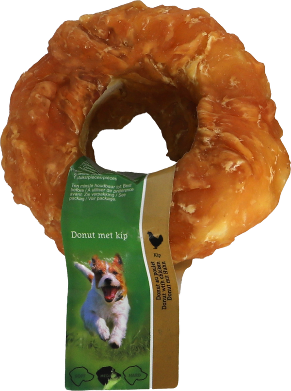 Donut met kip - 7 cm.