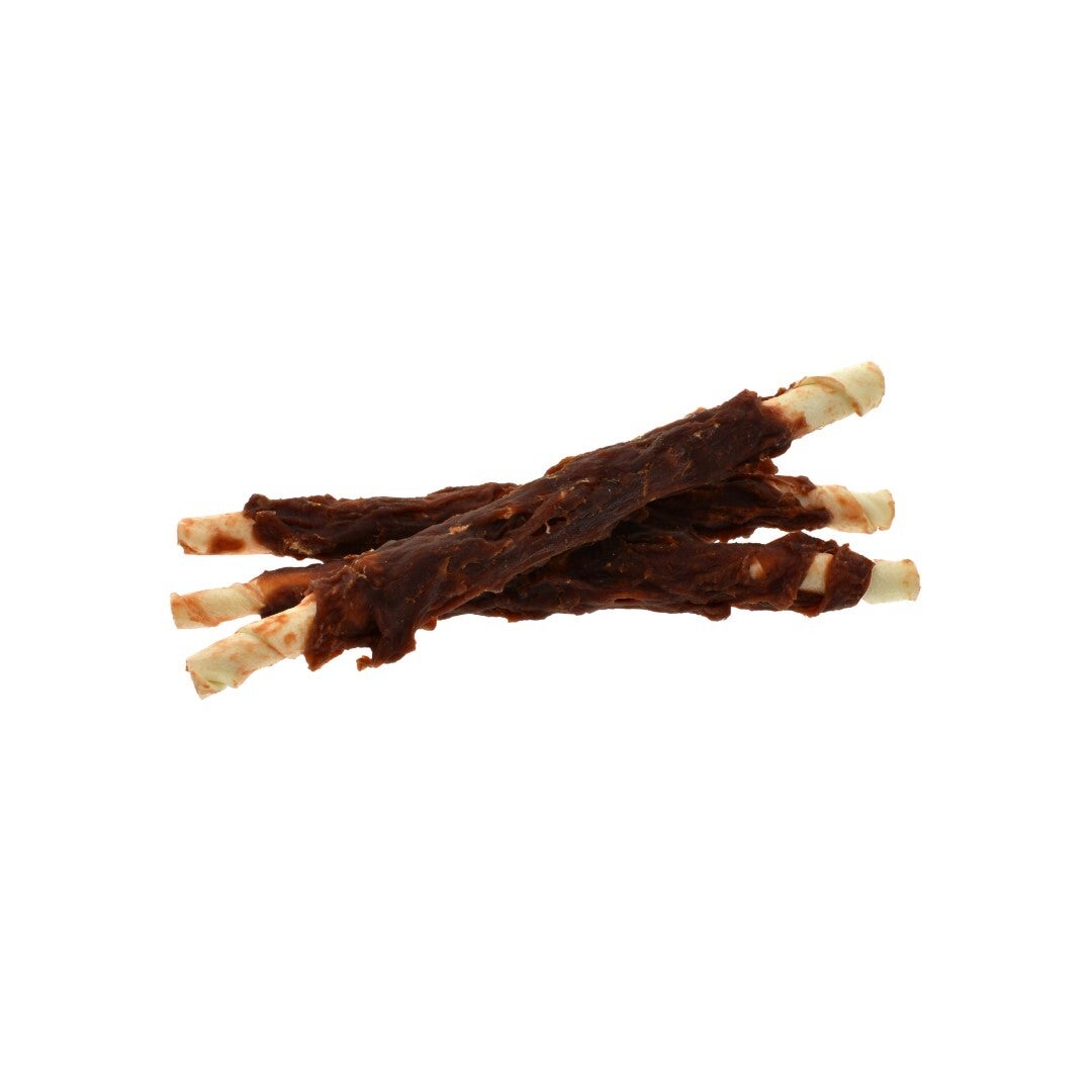 Twist staafje met eend 24cm.