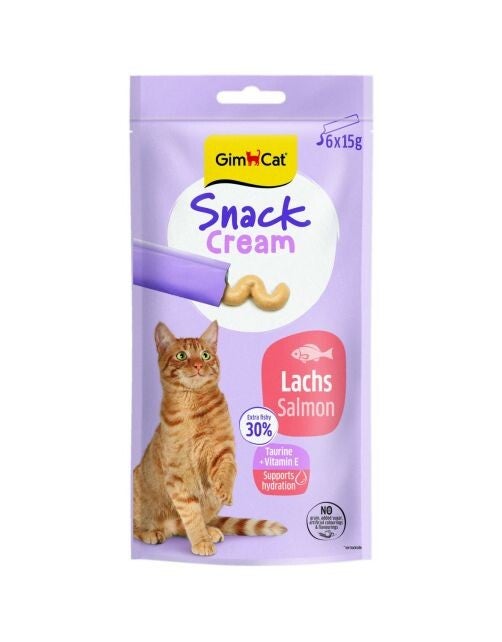 GimCat Creamy Snack Zalm - 6x15gr.