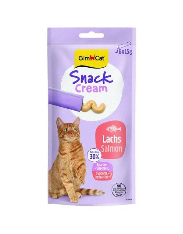 GimCat Creamy Snack Zalm - 6x15gr.