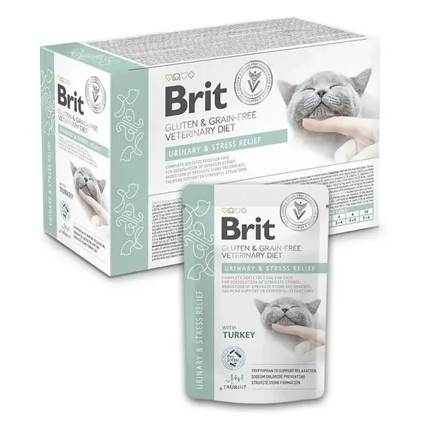 Brit Veterinary Diet Pouch kat - Urinary & Stress Relief
