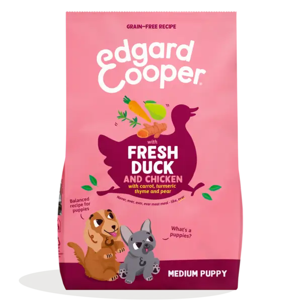 Edgard & Cooper Dog Medium Puppy Duck And Chicken