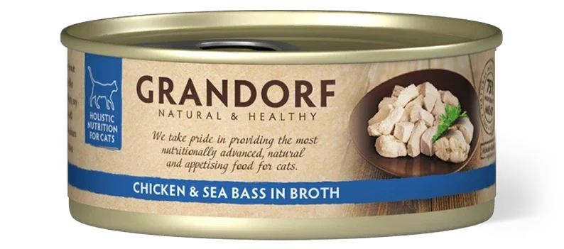 Grandorf Blik Kat Kipfilet & Zeebaars