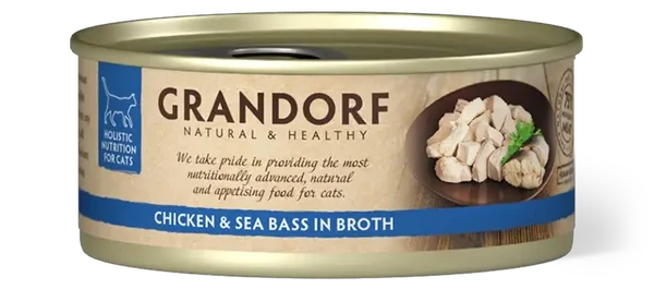 Grandorf Blik Kat Kipfilet & Zeebaars