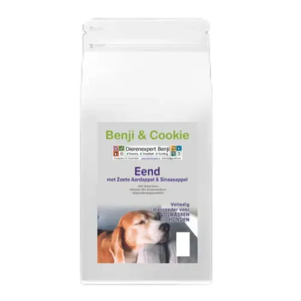 Benji & Cookie Hond Graanvrij Eend