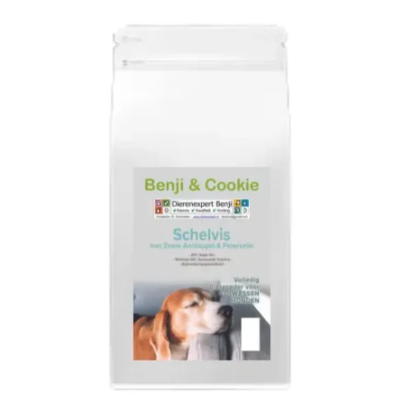 Benji & Cookie Hond Graanvrij Schelvis
