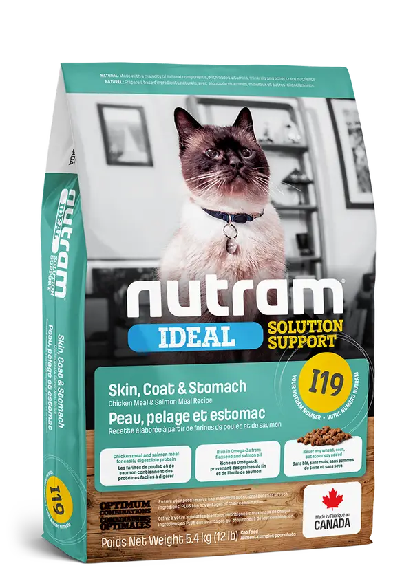 Nutram Kat Adult Sensitive I19 - Kip & Zalm IDEAL
