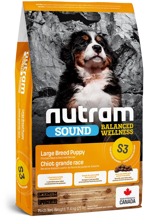 Nutram Puppy Large Breed S3 - Kip SOUND
