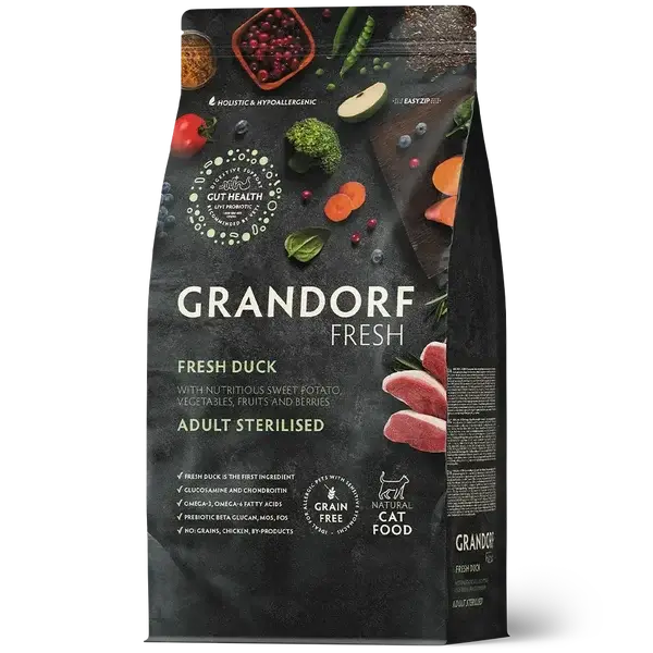 Grandorf Fresh Kat Sterilised/Senior Eend