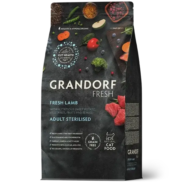 Grandorf Fresh Kat Sterilised/Senior Lam