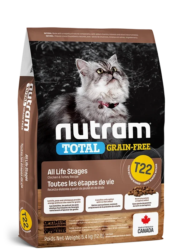 Nutram Kat Adult T22 - Kalkoen & Kip GRAANVRIJ