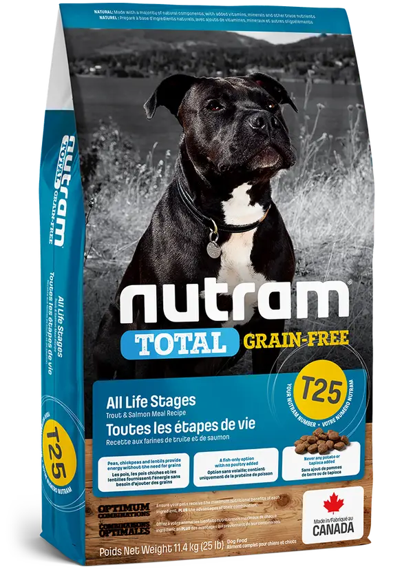 Nutram Dog Adult Graanvrij T25 - Zalm & Forel