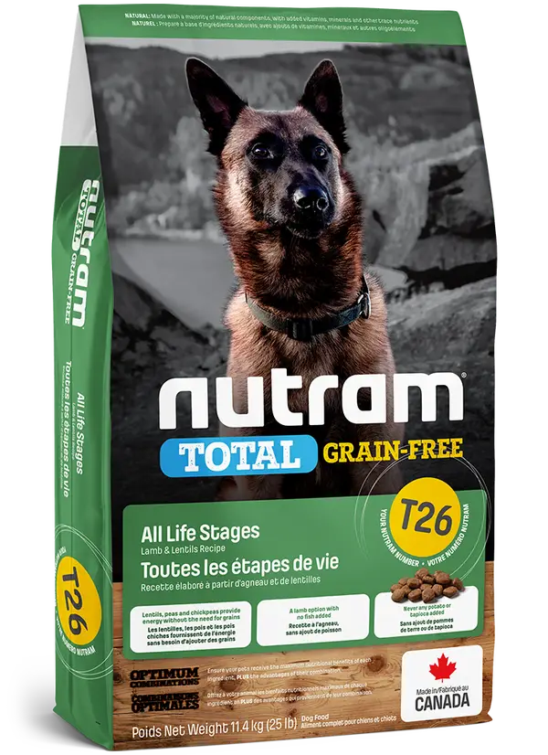 Nutram Dog Adult Graanvrij T26 - Lam & Peulvruchten