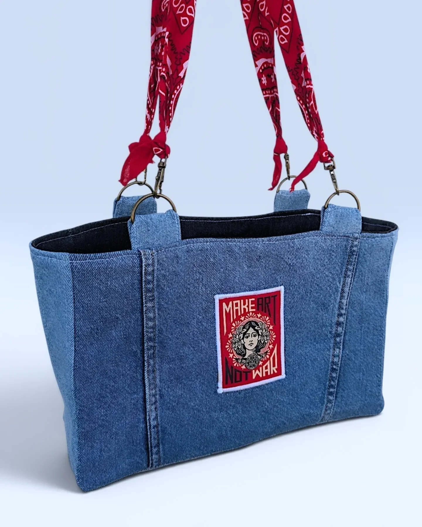 Sac cabas Make Art Not War petit modèle