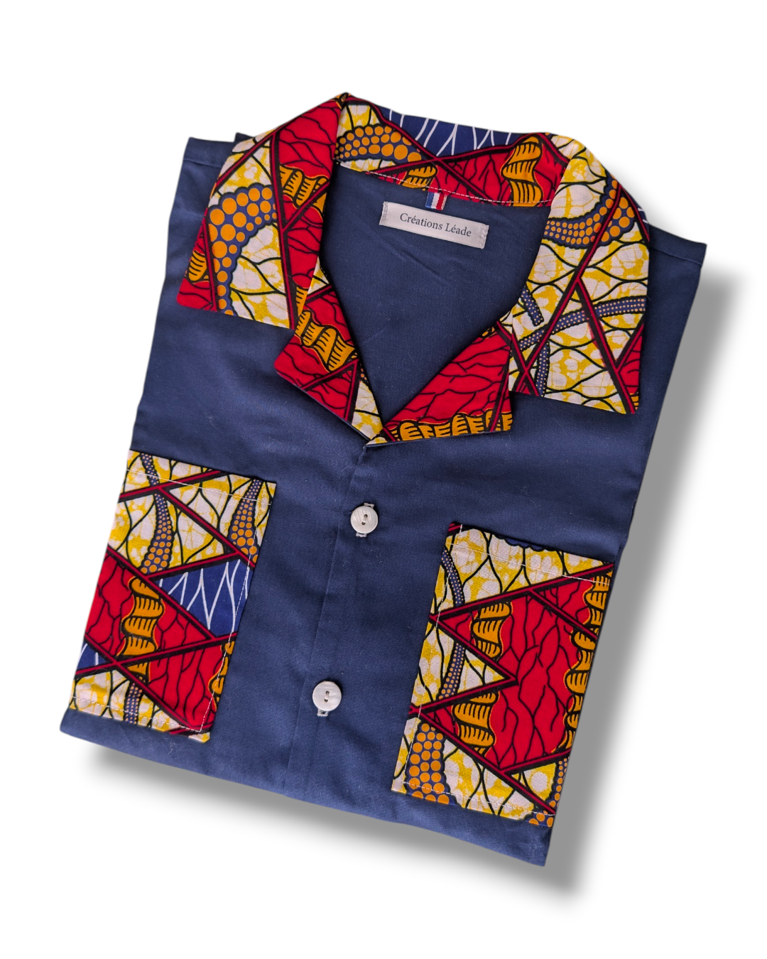 Chemise bleu marine & wax Taille M