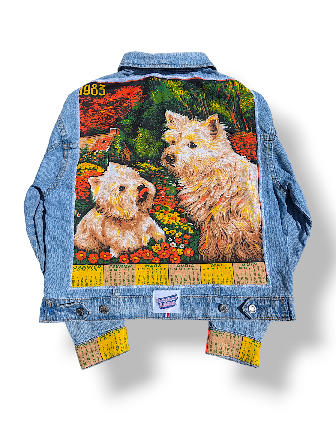 Veste en jean customisée 1983 Westie