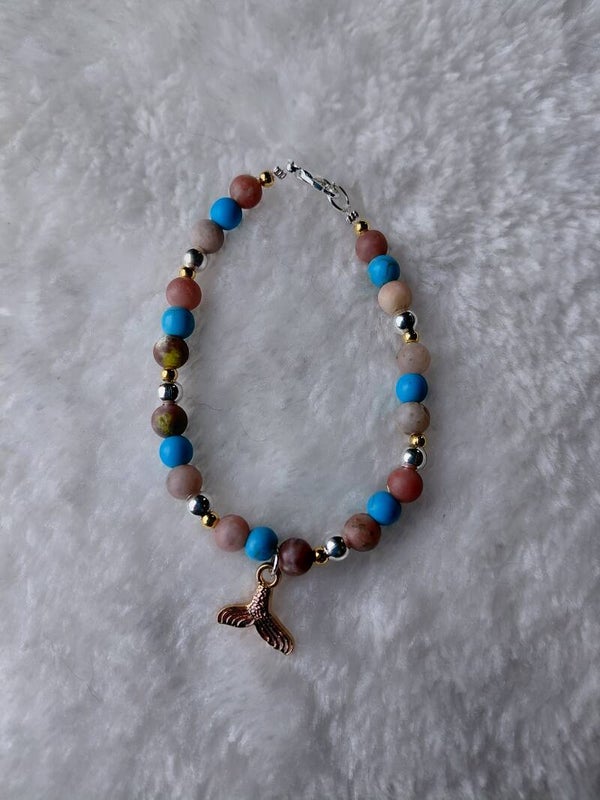 🌊 Sfeervolle kralenarmband met zeemeerminbedel