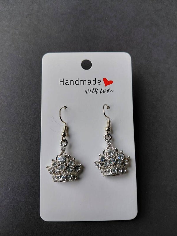 👑 Elegante kroonoorbellen met schitterende strass