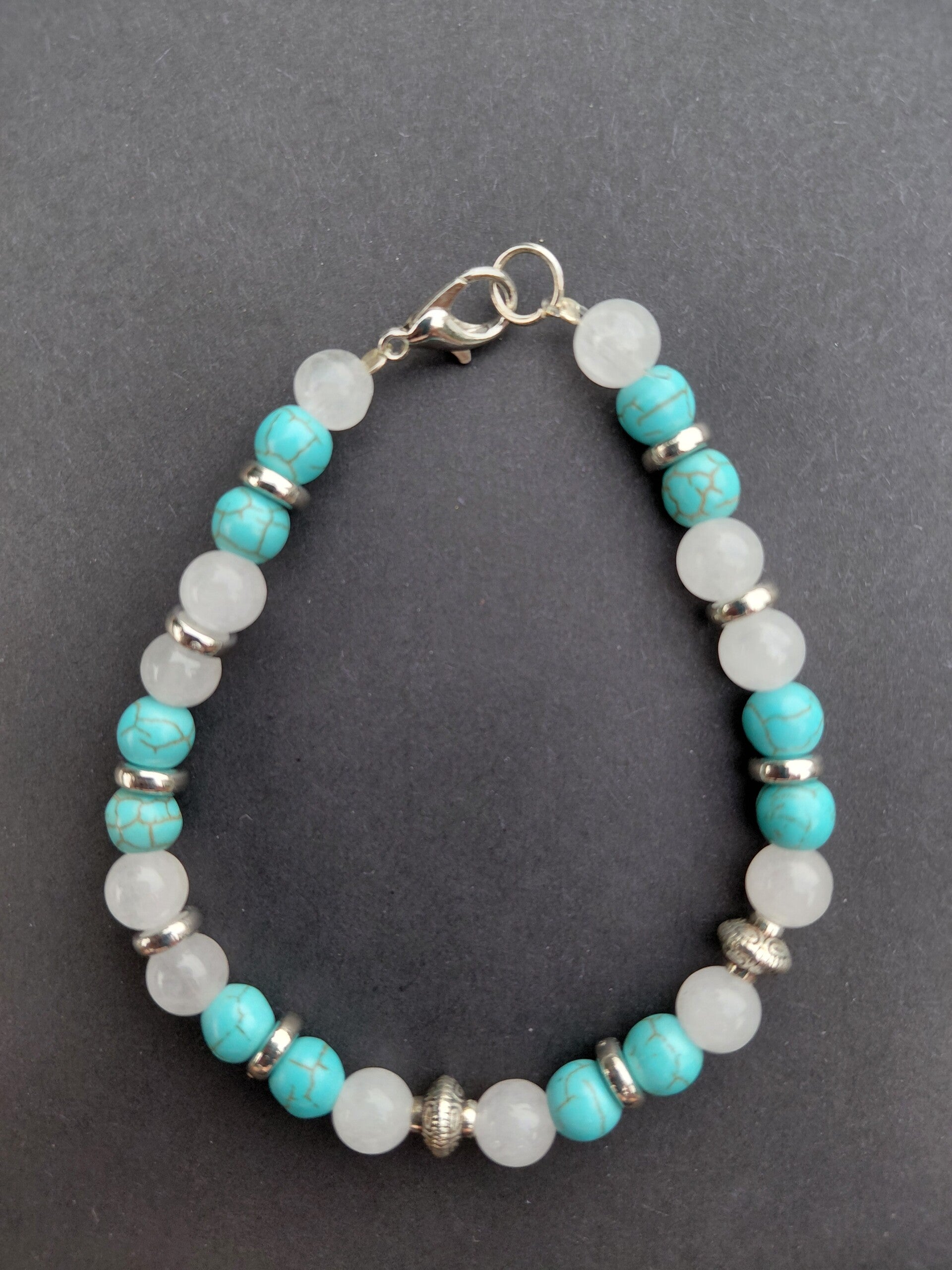 Armband blauw wit