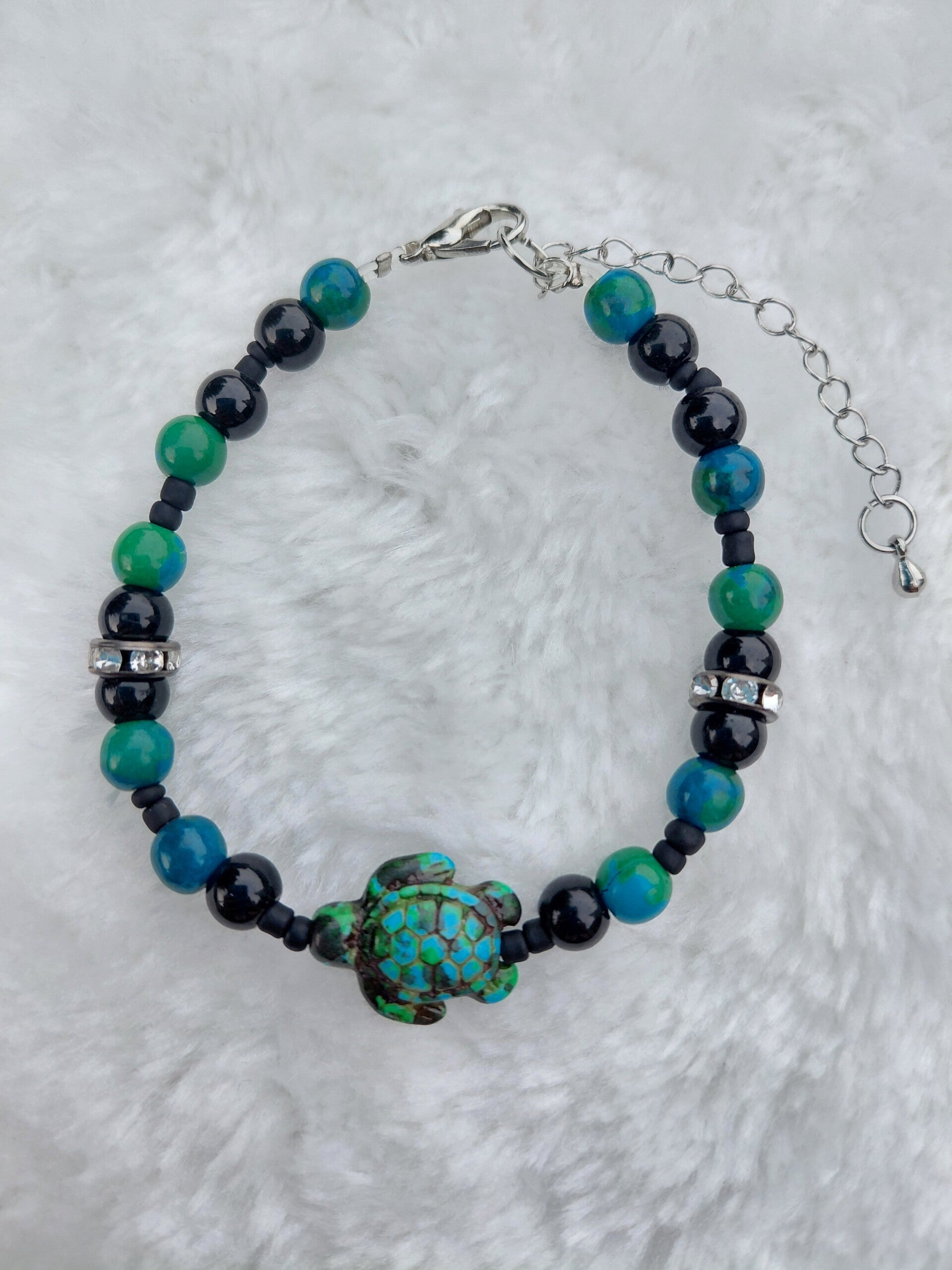 🌊 Zeeschildpad armband – krachtig, stoer & uniek 🐢