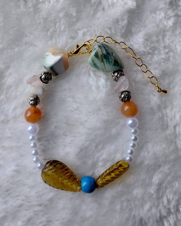 ✨ Handgemaakte armband met natuurlijke edelstenen