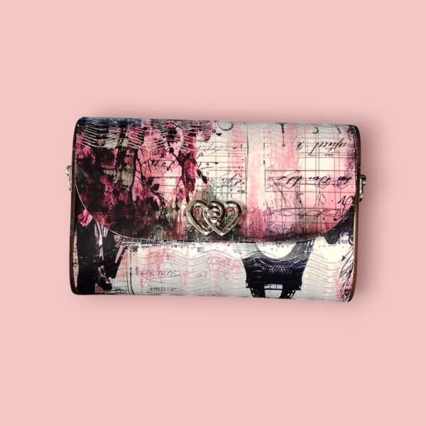 Sac à main en bois "Paris Romantique" – Impression DTF & Finition Vernie
