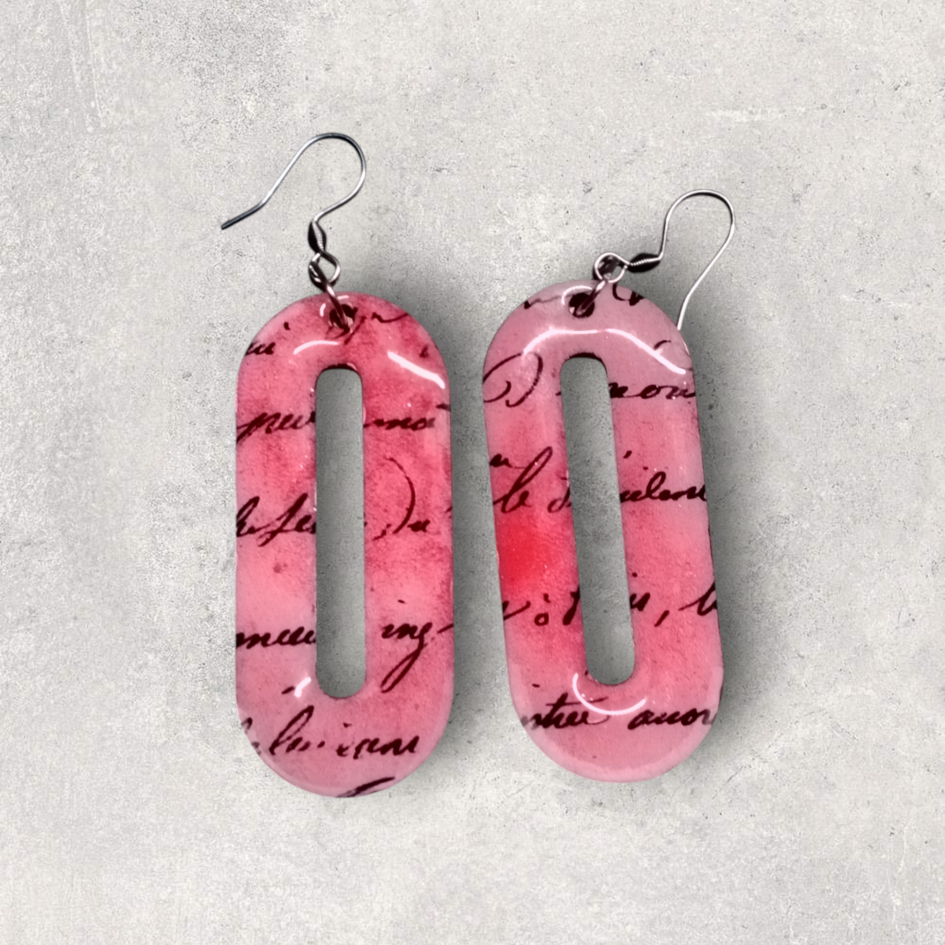 Boucles d'Oreilles "Lettres d'Antan" – Par BVCréa Feyzin