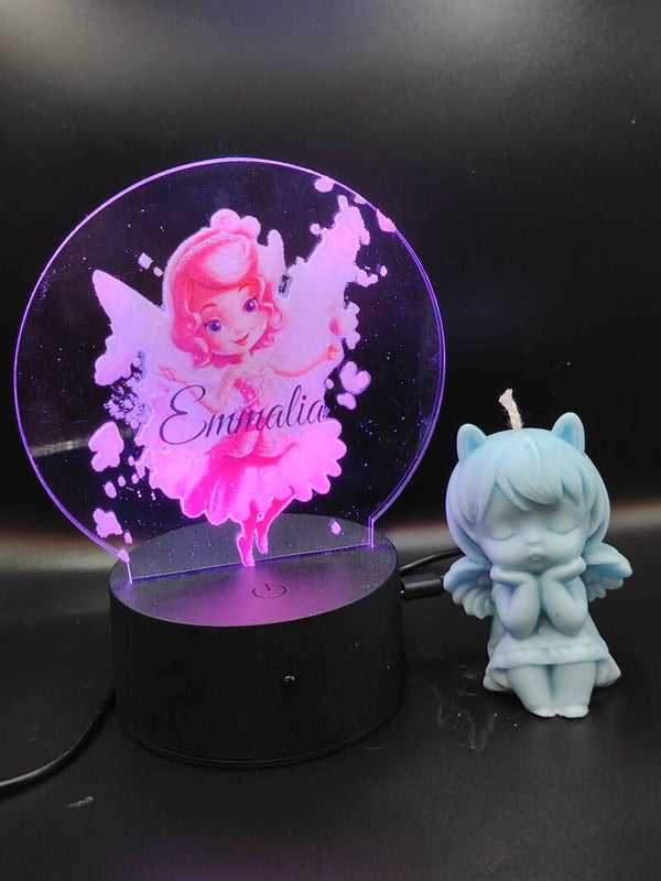 Veilleuse Personnalisable avec Motif et Prénom