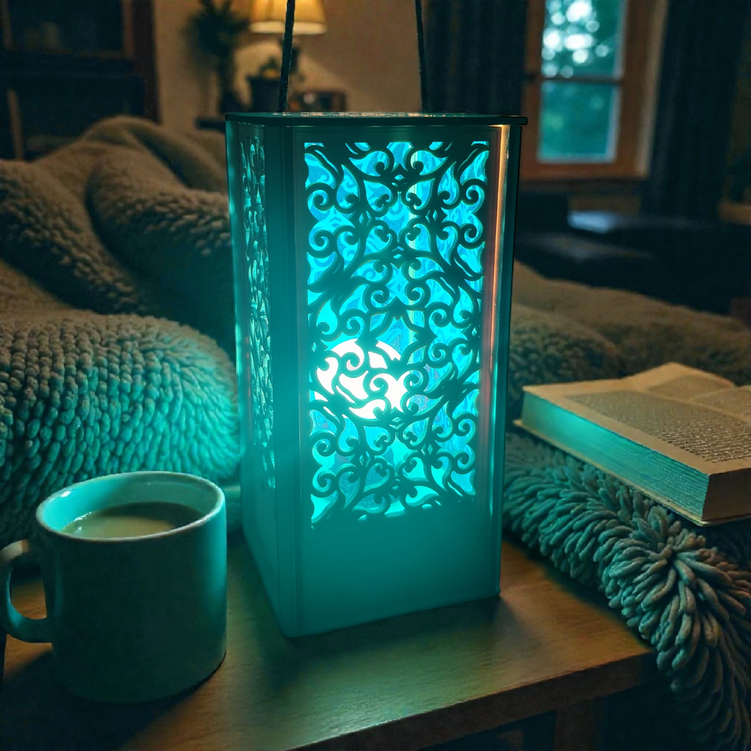 Lampe de chevet en bois