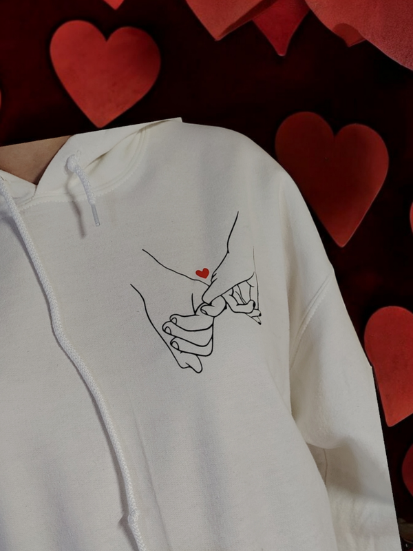 Sweat Capuche Couple Personnalisable
