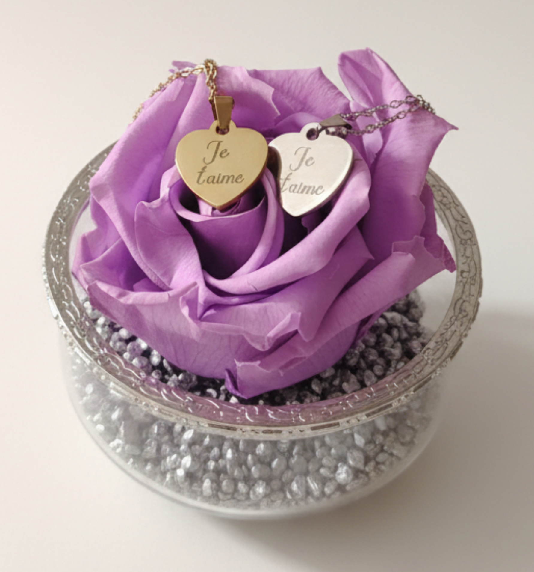 Collier cœur personnalisé – Pendentif gravé en acier inoxydable