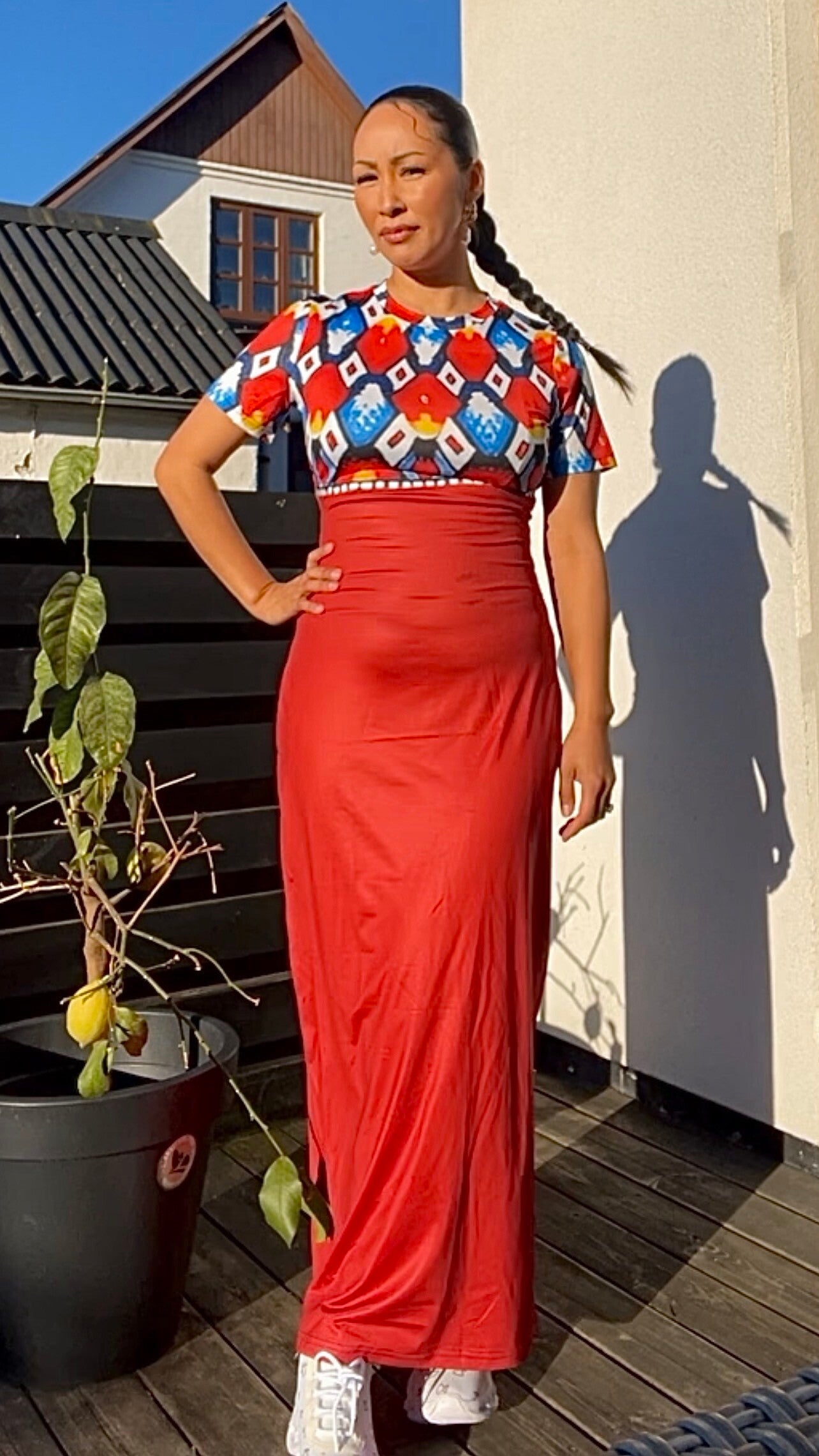 Short Sleeve bodycon maxi dress