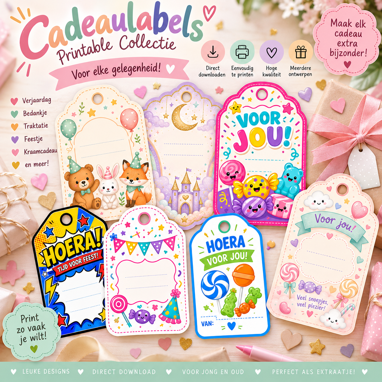 Snoepzak labels