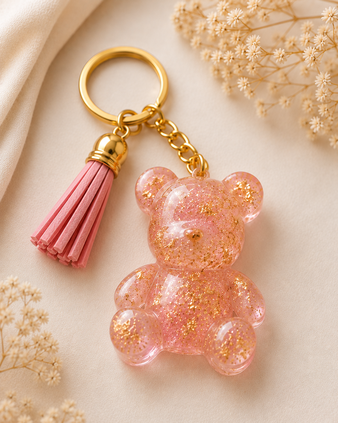 Teddybeertje sleutelhanger