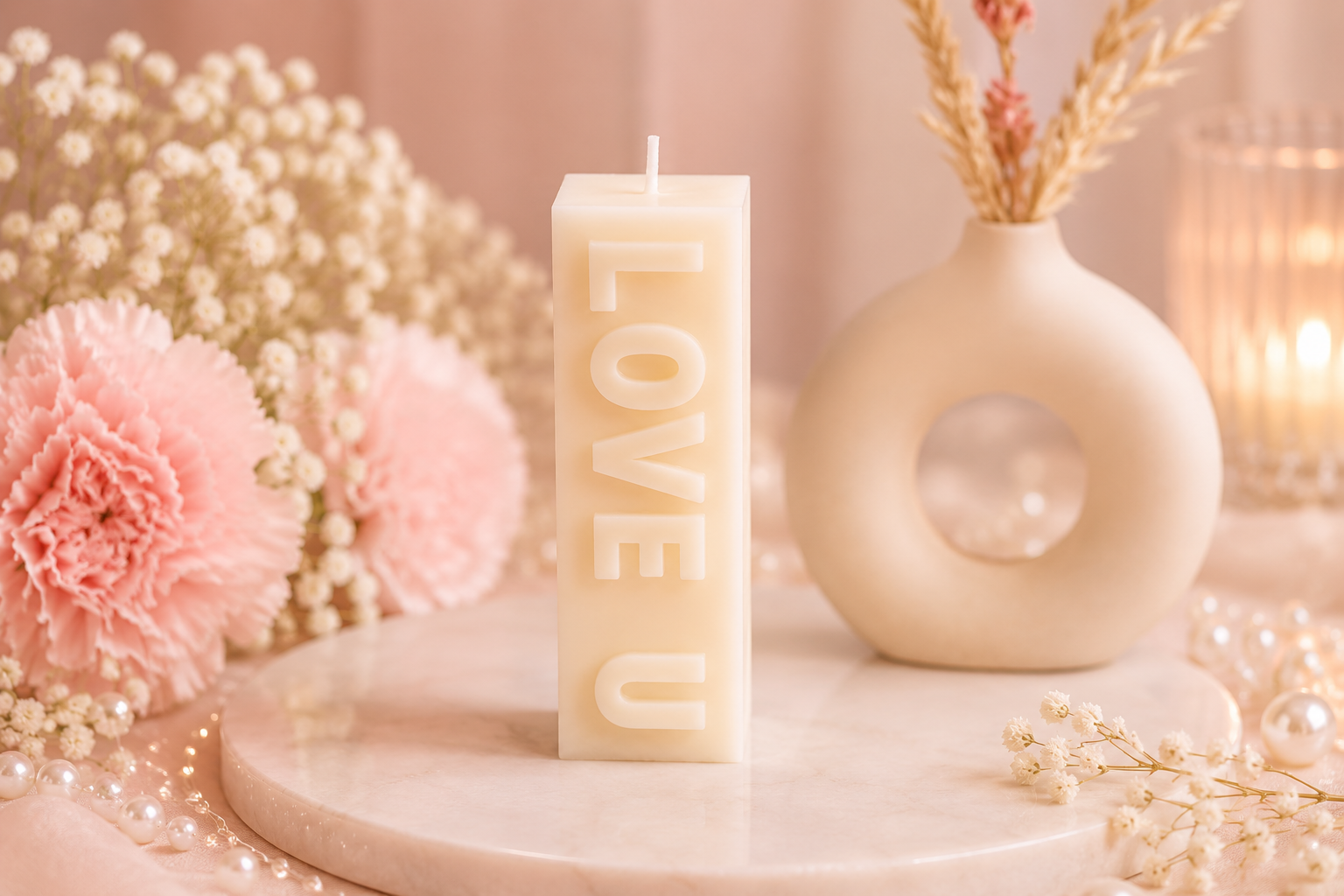 Love U candle