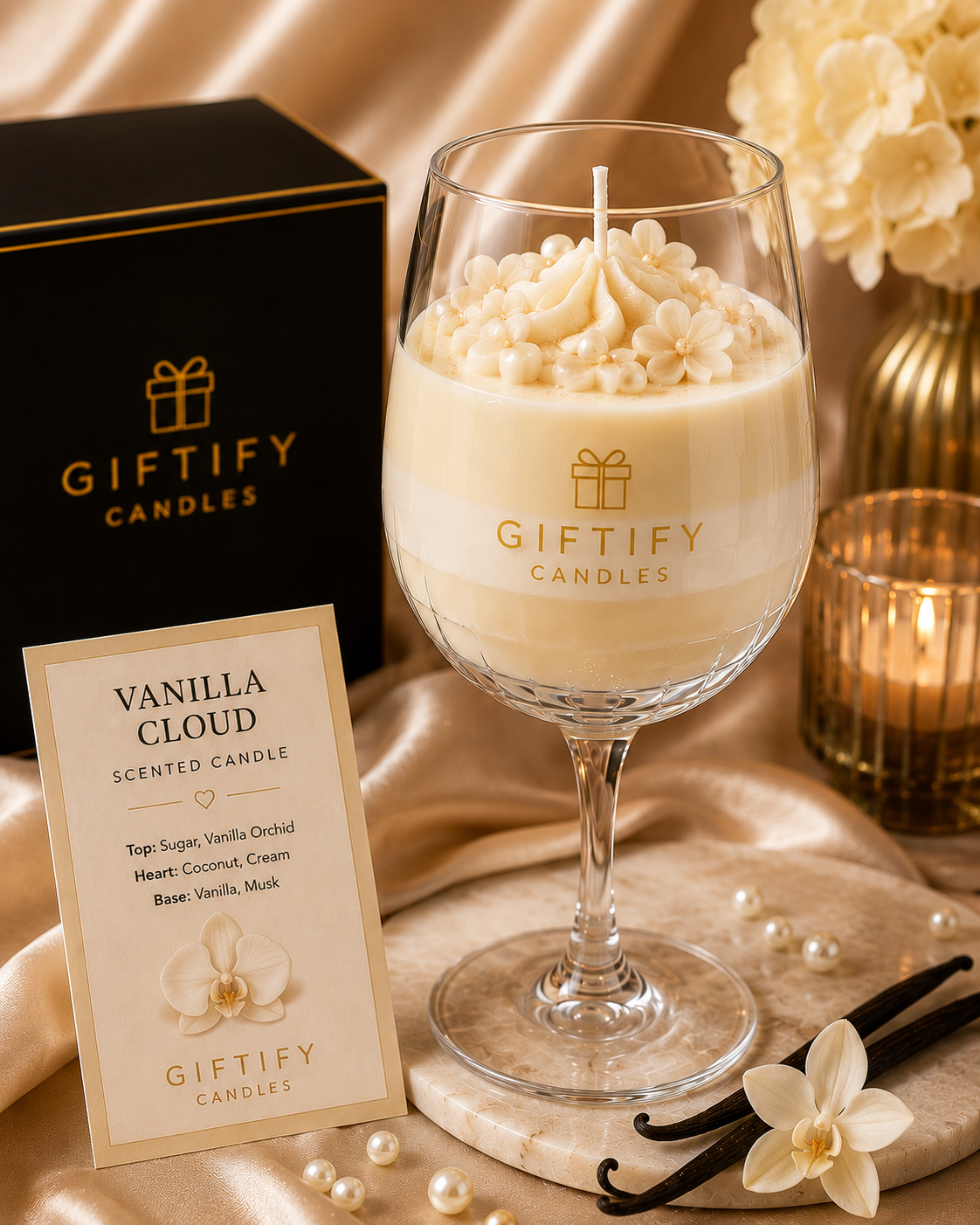 Luxe Vanilla Cloud kaars