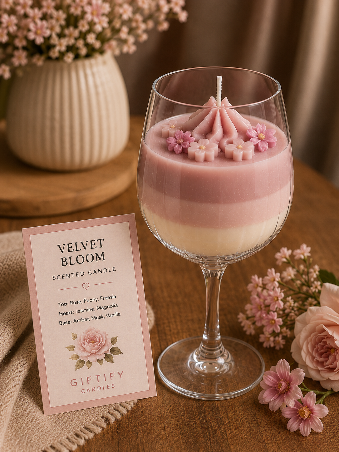 Luxe Velvet Bloom kaars