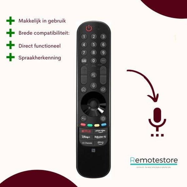 LG Magic Afstandsbediening voor LG Smart TV 🎤 Met Stembediening & Touch Control – Direct klaar voor gebruik!