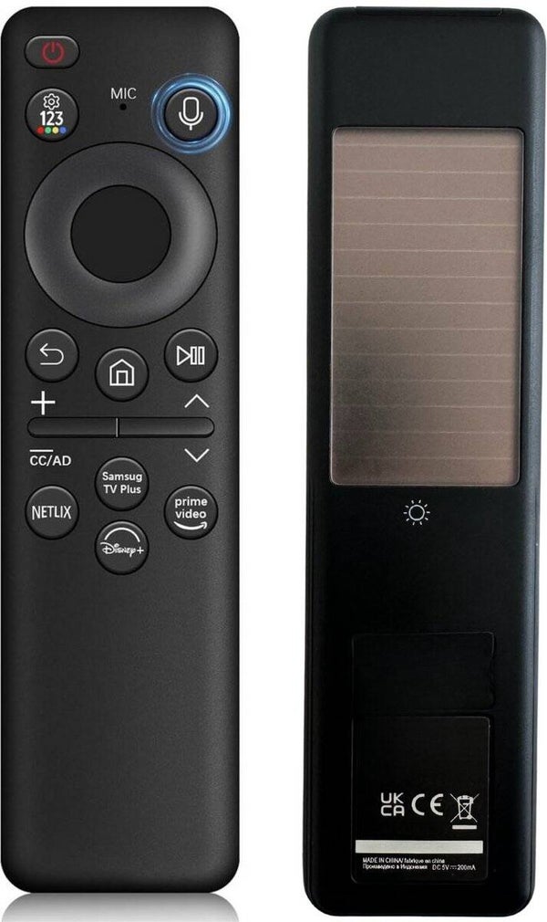 Samsung Afstandsbediening (BN59-01432D / 01432J / 01432A / 01455E) Oplaadbaar via USB-C & Zonne-energie – Nooit meer batterijen!