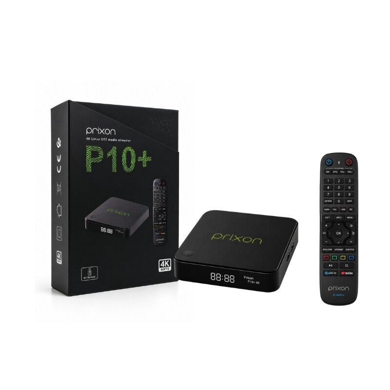 Prixon P10+ 2026 – 4K Linux OTT Media Streamer | Nieuw