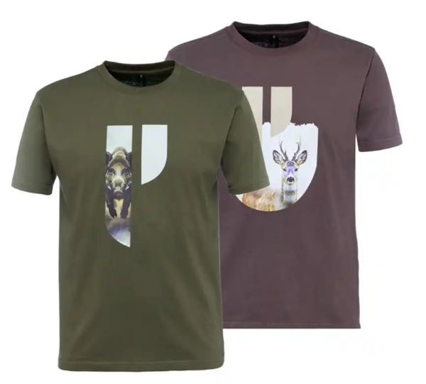 Parforce Essential Doppelpack T-Shirts Boar+Buck