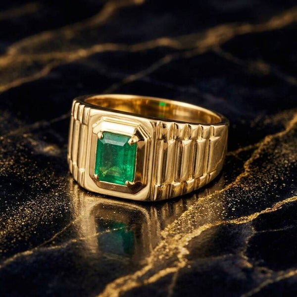 Men's gold ring
