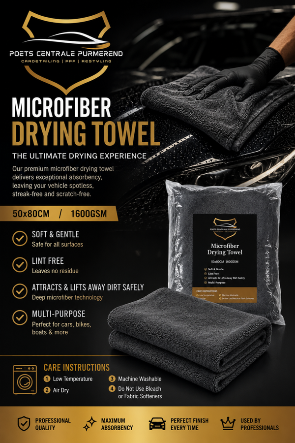 Microfiber Drying Towel – 50x80 cm | 1600 GSM