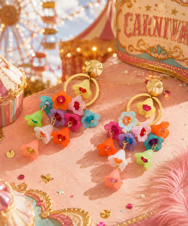 Carnival Bloom Earrings 💕