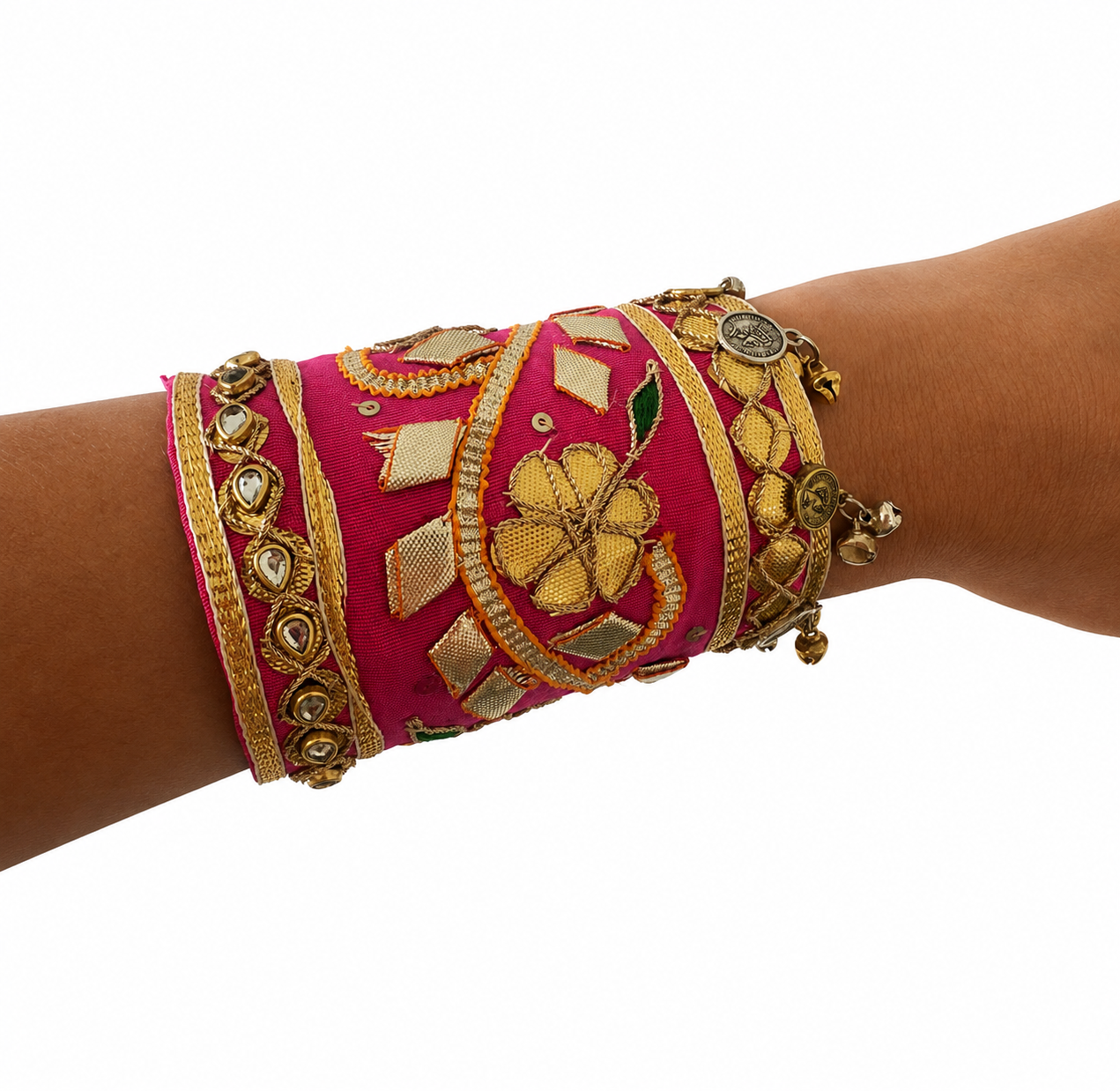 Pink Jewel Cuff