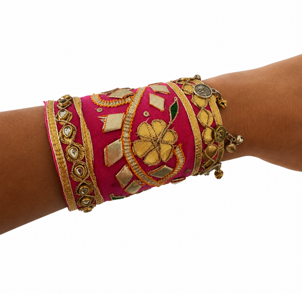 Pink Jewel Cuff