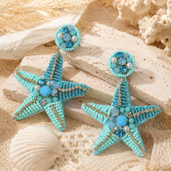 Azure Statfish earrings