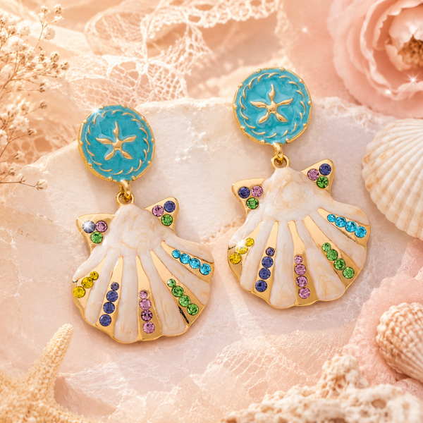 Mermaid Treasure Earrings 🐚