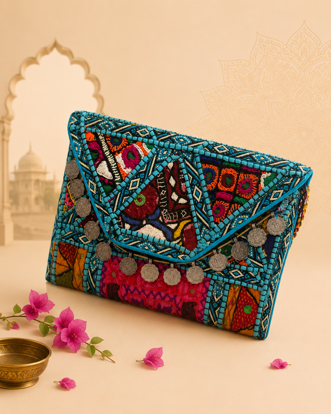 ✨ Azure Bloom Clutch